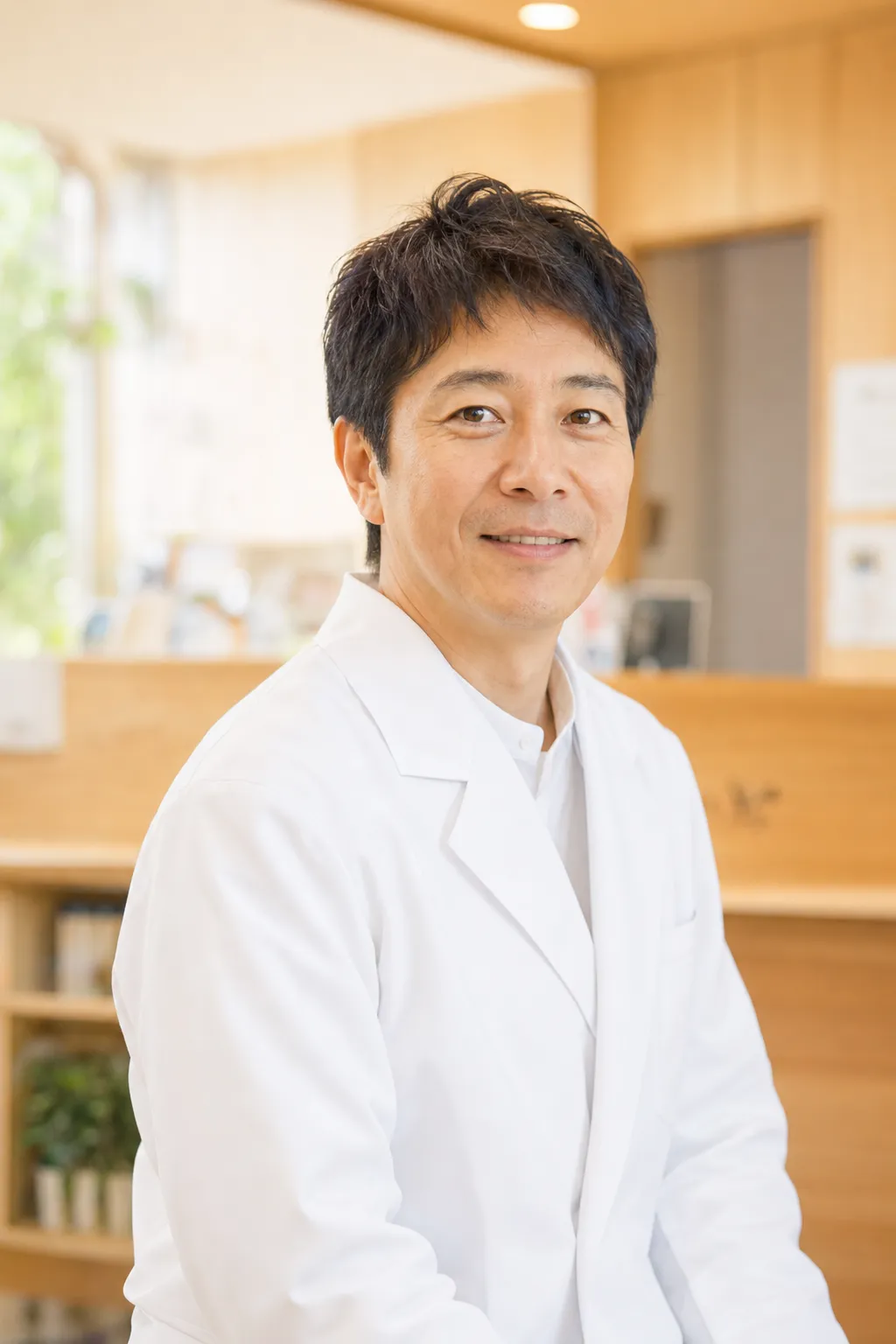 院長 田中太郎の目線カット写真